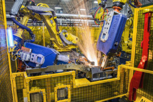 Robotic welder at Martinrae Automotive, Toronto